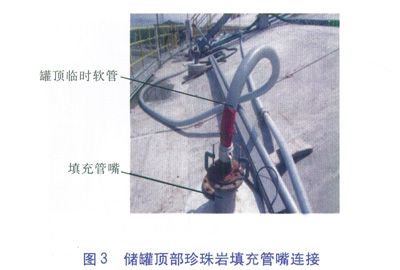 LNG储罐现场珍珠岩膨胀填充